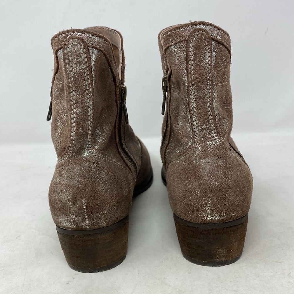 Anthropologie Seychelles Lucky Penny Double Zippered Boots in Pewter - Picture 6 of 8
